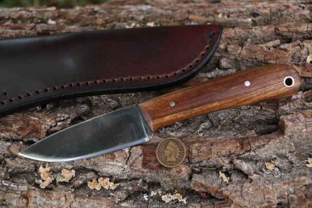 Custom Hunting Knives, Outdoor Knives, Lucas Forge, Small Fixed Blade Hunting Knife, High Carbon Knives