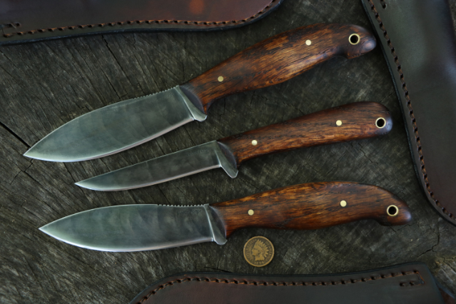 Hunting Knives, Skinning Knife, Lucas Forge, Custom Knife Set, Custom Knifemaker, USA Made Knives