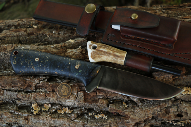 Elk River Hunter, Elk Hunting Knife, Lucas Forge, Custom Hunting Knives, Elk River Hunter Knife