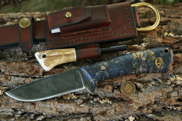 Elk River Hunter, Elk Hunting Knife, Lucas Forge, Custom Hunting Knives, Elk River Hunter Knife