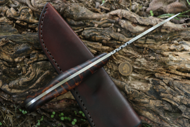 Hammer Forged Knife, Hand Forged Knife, Lucas Forge, Custom Hunting Knives, Custom Belt Knife, Camping Knife, Deer Hunting Knife