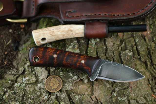 Forged Belt Knife, Lucas Forge, Custom Hunting Knives