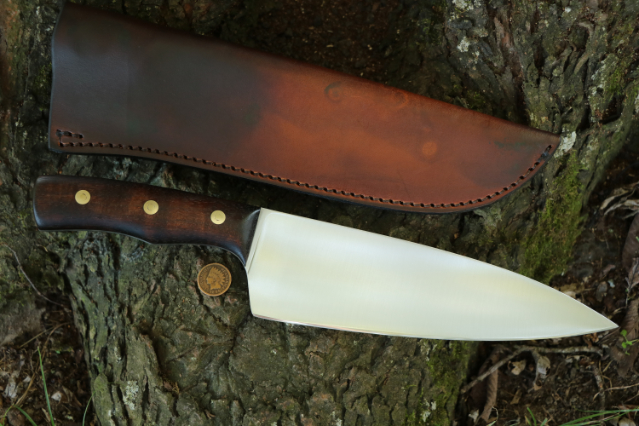 Chef's Knife, Custom Kitchen Knives, Custom Chef's Knife, Custom Kitchen Knife Set, Lucas Forge Knives, Custom Hunting Knives