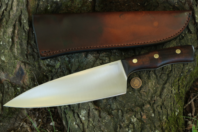 Chef's Knife, Custom Kitchen Knives, Custom Chef's Knife, Custom Kitchen Knife Set, Lucas Forge Knives, Custom Hunting Knives