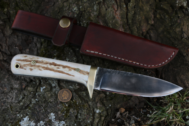 Hunting Knife, Lucas Forge, Custom Hunting Knives, Custom Belt Knife, USA Made Outdoor Knives