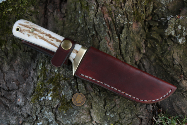 Hunting Knife, Lucas Forge, Custom Hunting Knives, Custom Belt Knife, USA Made Outdoor Knives