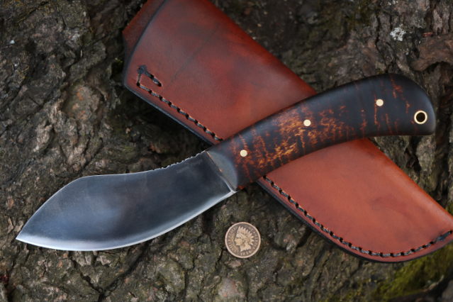 Vintage Nessmuk, Nessmuk, Nessmuk Knife, Custom Hunting Knives, Lucas Forge, Belt Knife, Historical Knife Design, Custom USA Knifemakers
