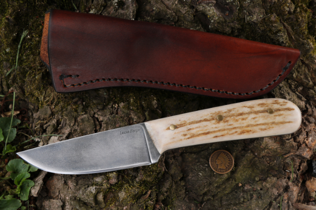 Powder River, Trade Knife, Belt Knife, Custom Hunting Knife, Lucas Forge