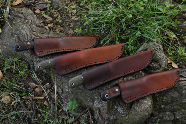 Custom Knife Sheaths, Leather Knife Sheaths, Lucas Forge, Lucas Forge Knife Sheaths, Custom Hunting Knives