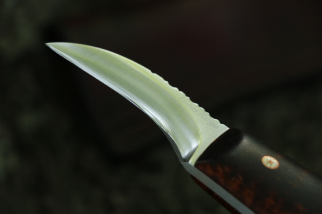 Custom Craft Knife, Custom Grating Knife, Custom Leather Knife, Lucas Forge, Custom Hunting Knives, Custom Desk Knife