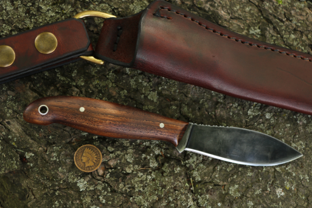 Jack Pine Jr, Custom Hunting Knives, Lucas Forge, Custom Belt Knife, Camping Knife, Fishing Knife