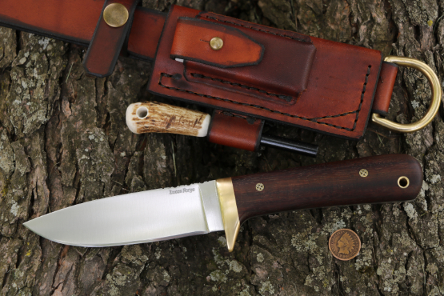 Classic Hunter, Classic Hunting Knife, Hunting Knife, Lucas Forge, Skinning Knife, Trekker, Custom Hunting Knife