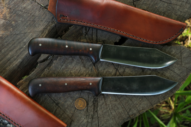 All-Round Sheath Knife, Camp Knife, Vintage Knife Designs, Lucas Forge, Custom Hunting Knife, Frontier Knife, Clip Point Knife, High Carbon Steel Knives