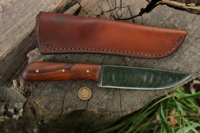 Powder River, Trade Knife, Custom Hunting Knives, Lucas Forge, Hunting Knife, Traditional Hunting Knife, Classic Hunting Knife, Fixed Blade Hunting Knife, High Carbon Steel Knives