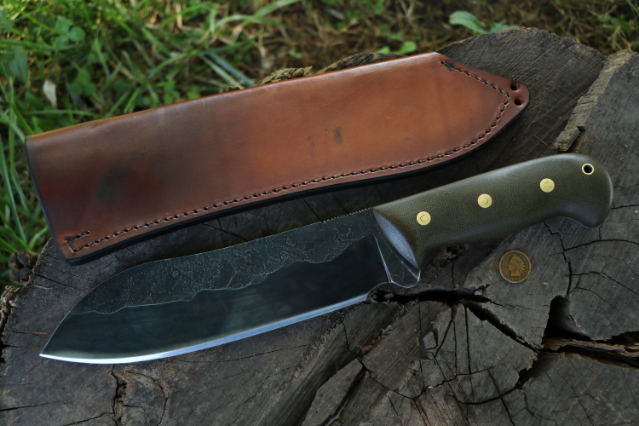 Lucas Forge Survival Knife, Survival Knife, Camp Knife, Chopping Knife, Lucas Forge, Big Hunting Knife, Handmade Knife, Forged Hunting Knife