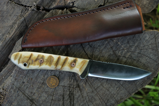 Packer, Packer Knife, Lucas Forge, Custom Hunting Knives, Camping Knife, Hiking Knife, High Carbon Steel Knives