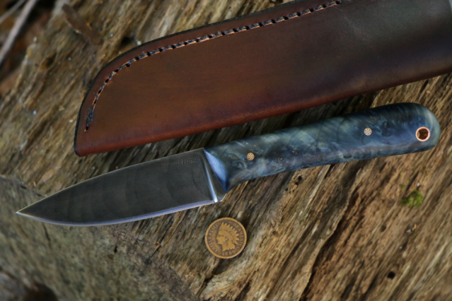 Large Frontier, Frontier Knife, Frontier Knives, Lucas Forge, Custom Hunting Knives, High Carbon Knives, Survival Knife 