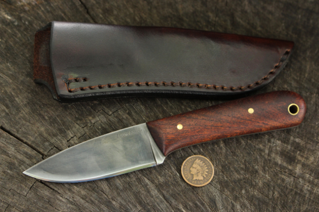 Small Frontier Knife, Custom Hunting Knife, Lucas Forge, Small Cusutom Knife, Custom EDC Knife