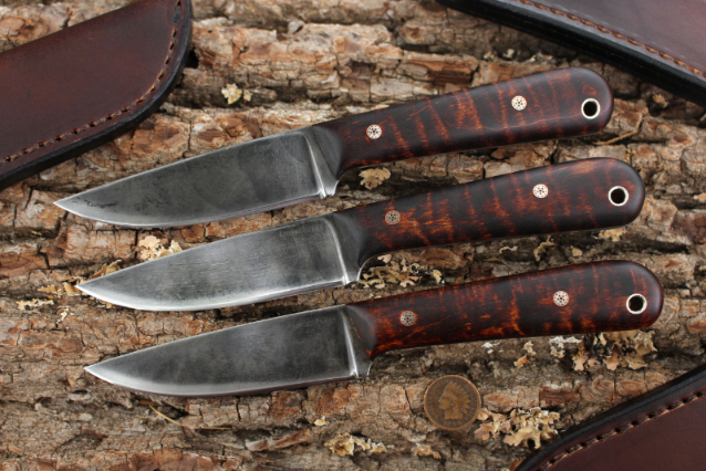 Trapper, Trapper Knife, Trapping Knife, Skinning Knife, Trade Knife, Hunting Knife, Custom Hunting Knives, Lucas Forge, Camping Knife, High Carbon Knives, Frontier Knives