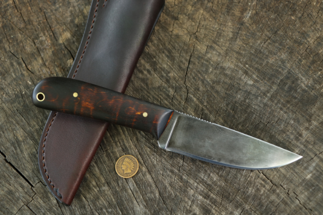 Trade Knife, Powder River, Lucas Forge, Custom Hunting Knives 