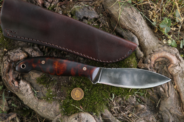 Lucas Forge, Willow Leaf Knife, Custom Hunting Knives, High Carbon Knives