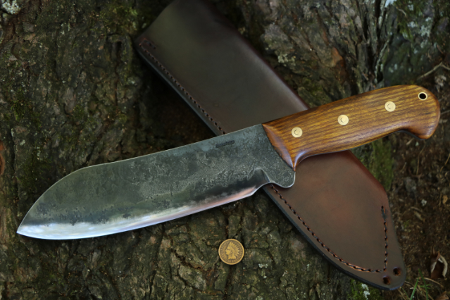 Osage Handled Knives, Lucas Forge Survival Knife, Custom Survival Knife, Custom Chopping Knife, Custom Camp Knife, Hunting Knives