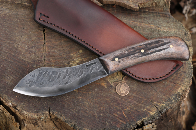 Nessmuk, Custom Hunting Knives, Lucas Forge, Reproduction Nessmuk, Sears Nessmuk Knife, Hand Forged Knives