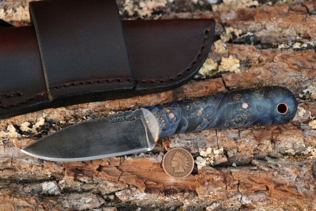 Frontier Knives, Lucas Forge, Custom Hunting Knives, Small Custom Knives, Camping Knife, EDC Knife