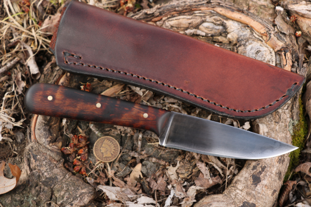 Trapper, Trapper Knife, Lucas Forge, Classic Hunting Knife, Custom Hunting Knives, Custom Belt Knife, Custom Outdoor Knife