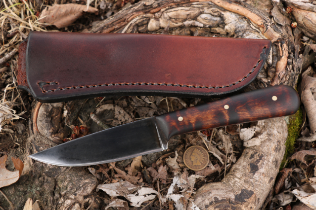 Trapper, Trapper Knife, Lucas Forge, Classic Hunting Knife, Custom Hunting Knives, Custom Belt Knife, Custom Outdoor Knife