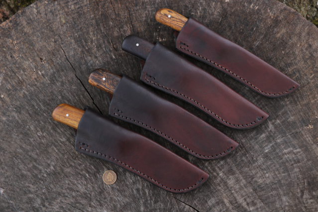 Custom Knife Set, Handmade Knife Set, Gifts for Hunters, Lucas Forge, Camping Knife, Hunting Knife, Groomsman Gifts