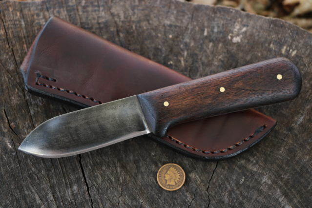 Vintage Kephart, Kephart Jr., Jr. Kephart Knife, Small Kephart Knife, Kephart Reproduction Knife, Custom Hunting Knives, Lucas Forge