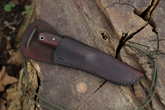 Custom Neck Knife, Neck Knife, Lucas Forge, Custom Hunting Knives, Lucas Knives