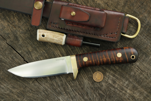 Lucas Forge, Hunting Knife, Classic Hunting Knife, Classic Hunter, Trekker Sheath, Special Hunting Knife, Handmade Hunting Knife