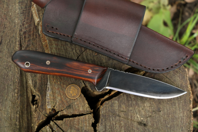 Packer Knife, Lucas Forge, Custom Hunting Knives, Outdoor Belt Knife, Pack Knife, Backpack Knife, Handmade Knives, Handcrafted Knives, USA Knifemaker