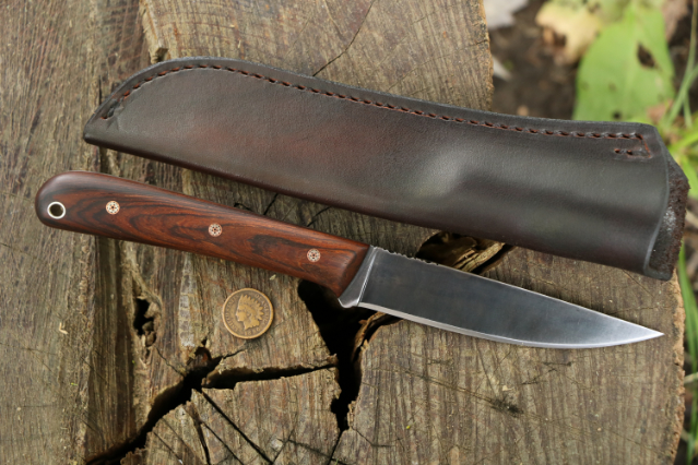 Fish and Game Knife, Skinning Knife, Fillet Knife, Custom Fish Knife, Lucas Forge, Custom Hunting Knives, Ironwood Knife