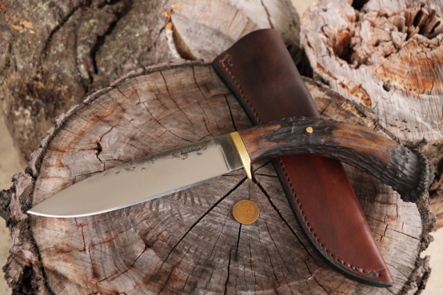 Antler Knife, Lucas Forge, Custom Hunting Knives, Frontier Knives, Custom Made Hunting Knife, USA Made Knives