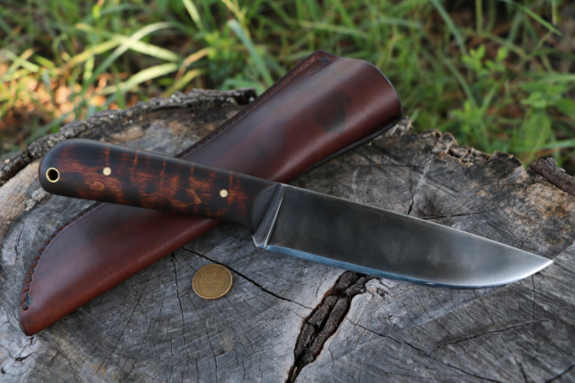 Powder River, Trade Knife, Trade Style Knife, Custom Hunting Knives, Lucas Forge, Camping Knife, Trail Knife, Frontier Knife, Trade Blanket Knife