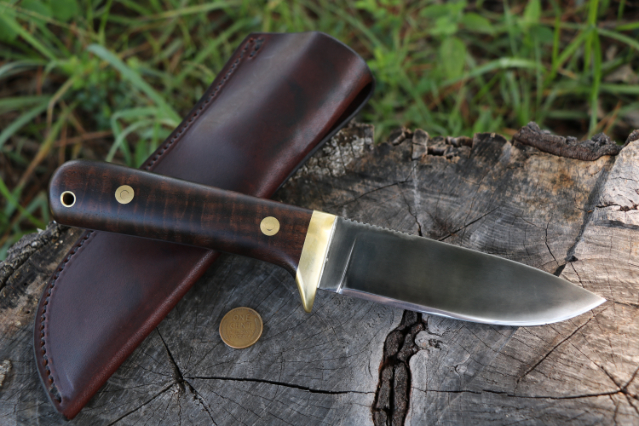 Custom Hunting Knives, Classic Hunter, Lucas Forge, Camp Knife Heirloom Knife