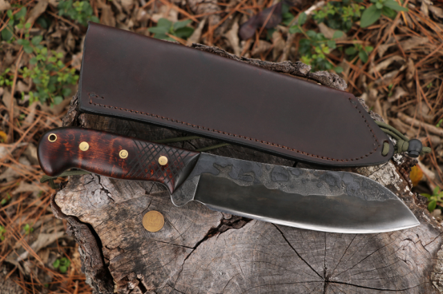 Lucas Forge Survival Knife, Hunting Knife, Custom Chopping Knife, Camp Knife, Hand Forged Camp Knife