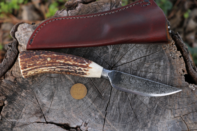 Belt Knife, Hand Forged Knives, Lucas Forge, Custom Hunting Knives