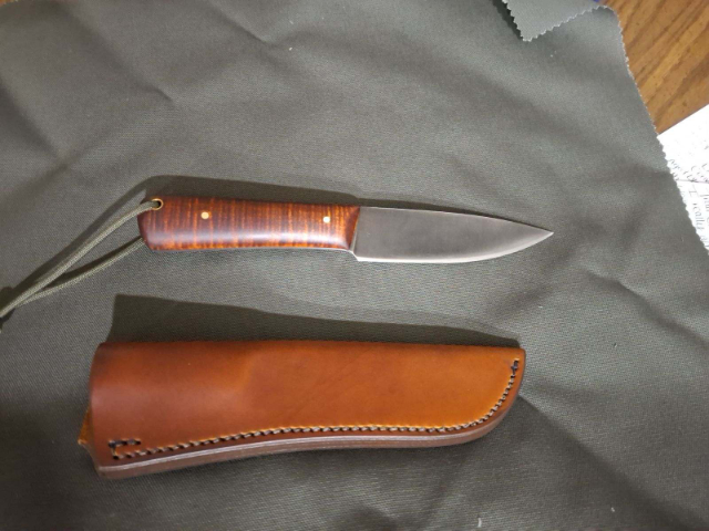 Trail Guide Knife, Lucas Forge, Custom Hunting Knife, USA Made Knife