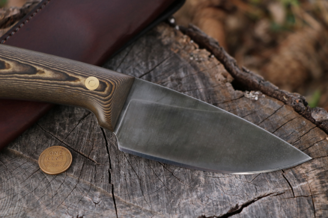 Scout Knife, Lucas Forge, Custom Hunting Knives, Custom Belt Knife, High Carbon Knives, Handmade Knives, USA Made Knives