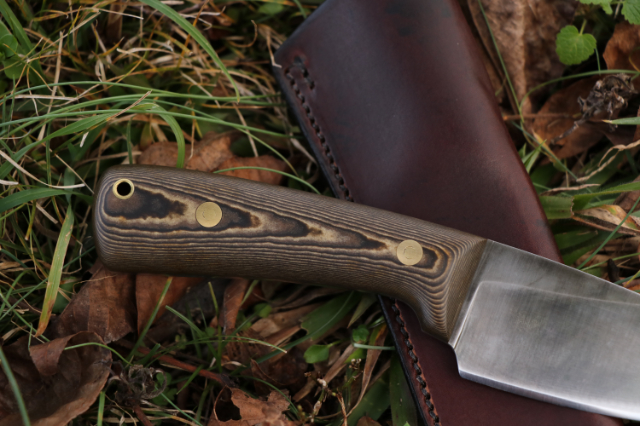 Scout Knife, Lucas Forge, Custom Hunting Knives, Custom Belt Knife, High Carbon Knives, Handmade Knives, USA Made Knives 