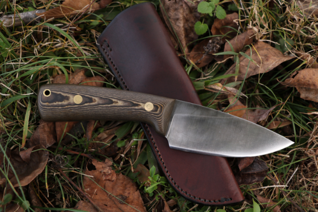 Scout Knife, Lucas Forge, Custom Hunting Knives, Custom Belt Knife, High Carbon Knives, Handmade Knives, USA Made Knives 