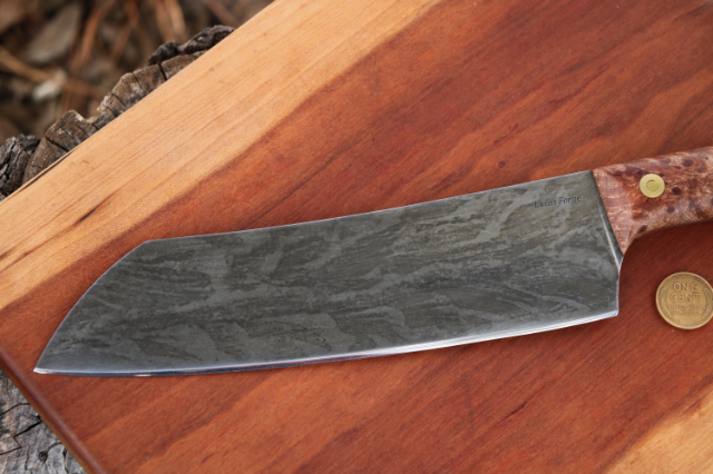 Chef's Knife, Custom Chef's Knife, Custom Kitchen Knives, Lucas Forge