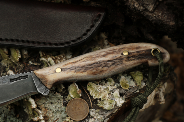 Jack Pine Knife, Lucas Forge, Custom Hunting Knives, Camping Knife, Outdoor Belt Knife