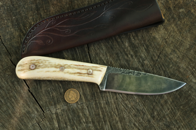 Powder River, Powder River Hunting Knife, Elk Hunting Knife, Deer Hunting Knife, Lucas Forge, Custom Hunting Knives, Trade Knife