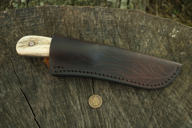 Powder River, Powder River Hunting Knife, Elk Hunting Knife, Deer Hunting Knife, Lucas Forge, Custom Hunting Knives, Trade Knife