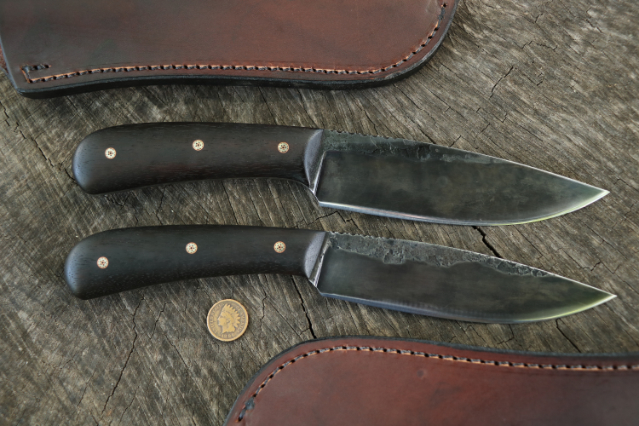 Belt Knives, High Carbon Hunting Knives, Hand Forged Knives, Lucas Forge, Custom Hunting Knives